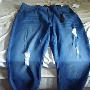 High rise skinny jeans